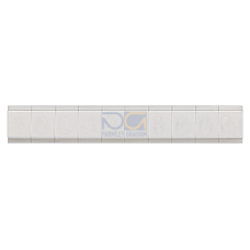 Labeling plate, 4, 5, 6, 8 and 10 divisions, flat, horizontal