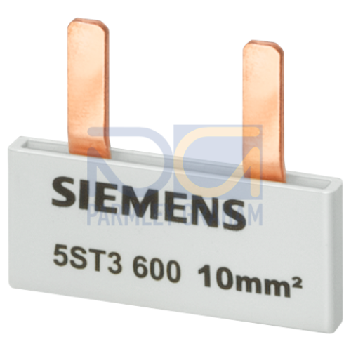 Pin busbar, 10 mm&sup2; connection: 9 x (1-phase+AS/FC) safe to touch