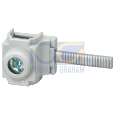 Infeed terminal 25 mm2 long for pin busbars