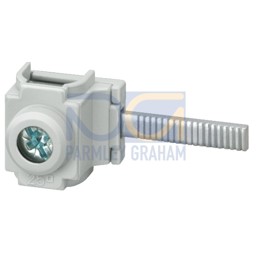 Infeed terminal 25 mm2 long for pin busbars