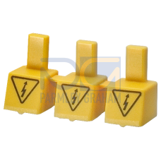 Touch protection yellow for unassigned connections for pin busbar UL 489 can be cut