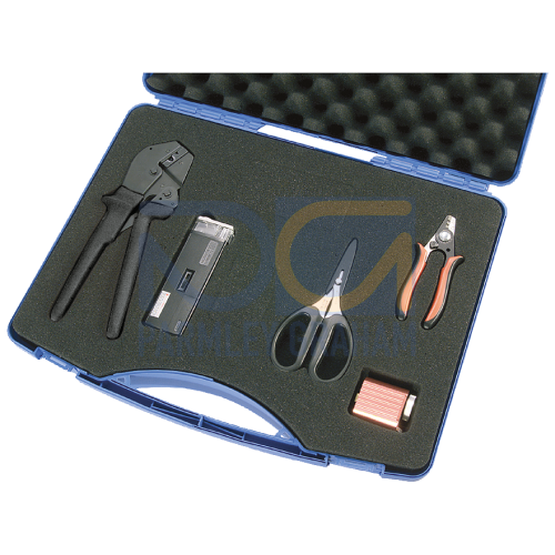 PB plastic fiber-optic, BFOC polishing set, sufficient for 100 BFOC connectors