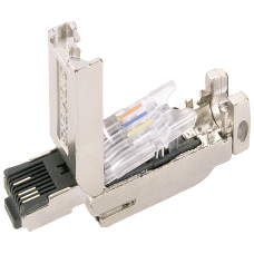 IE FC RJ45&nbsp;Plug&nbsp;180, RJ45 plug with FC connection system, 180°, 1 unit