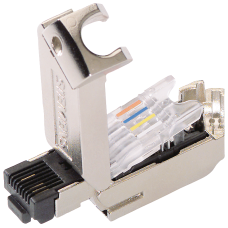 IE FC RJ45 plug 145 2x2, RJ45 plug with FC connection system, 145°, 10 units