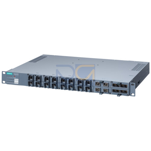 SCALANCE XR324-4M EEC managed, Layer 2 switch, 16xRJ45, 4x for MM, front ports