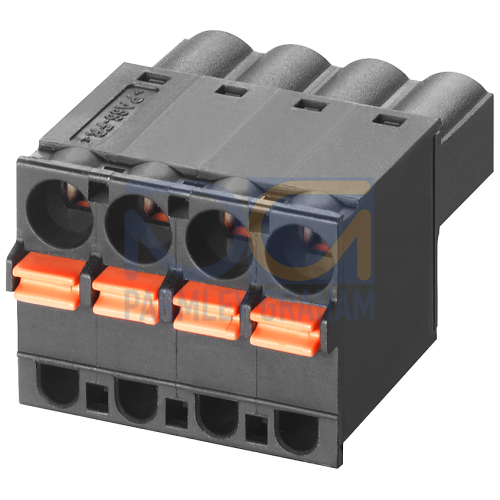 4-pole Spring-loaded terminal block for power supply (24 V DC); for SCALANCE X/W/S/M; 1 pack=5 units