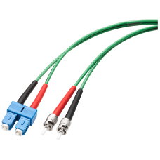 MM FO Cord Sc/BFOC, 50/125, Pre-Assembled with 1X SC Duplex Connector and 1X BFOC Connector, Length 1.0M