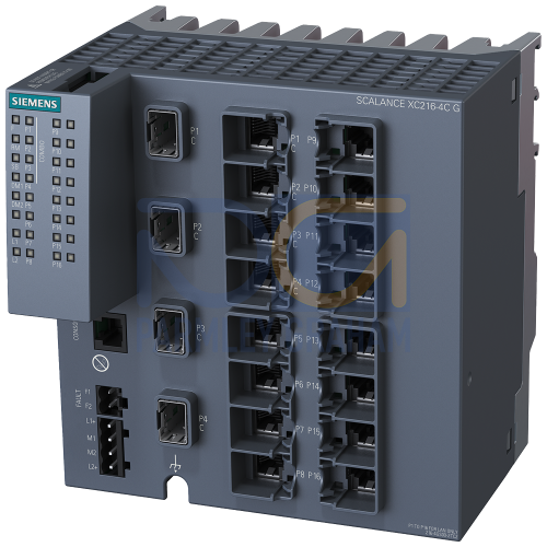 6GK52164GS002TC2 - SCALANCE XC216-4C G (E/IP) manageable layer 2 IE Switch  Full Gigabit 12x 10/100/1000 Mbps RJ45 ports 4x 1000 Mbps combo ports 