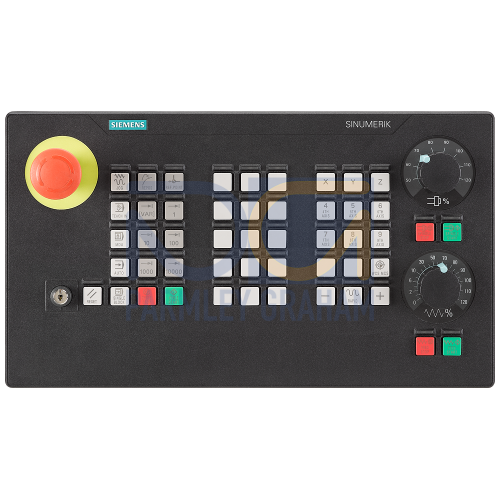 SINUMERIK MACHINE CONTROL PANEL MCP 398C INDUSTRIAL ETHERNET, WIDTH 398mm, MECHANICAL KEYS, 22 MM EM