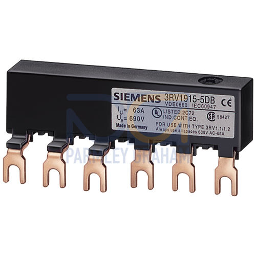 Connection piece for 3-ph. busbars modular spacing 45 mm