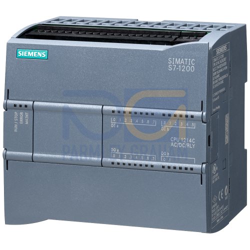 CPU 1214C - 85/265 VAC PSU, 14 DI (24 VDC), 10 Relay DQ, 2 AI (0-10V), 150kB