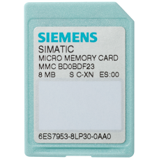 SIMATIC S7, Micro Memory Card for S7-300/C7/ET 200, 3, 3V Nflash, 8 MB