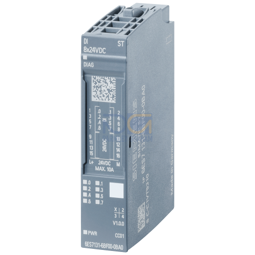 6ES71316BF000CA0 - SIMATIC ET 200SP, digital input module, DI 8x 24 V DC  High Feature, input type 3 (IEC 61131), sink input, (PNP, sink input)  Packing