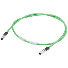 bus cable for ET connection M8, assembled on both ends with 2x M8 connectors, 4-pole, shielded length 0.3 m