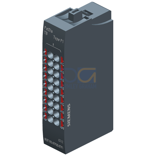 SIMATIC ET 200SP, Potential distributor module, PotDis terminal block, PotDis-TB-P1-R, 18 x potential P1, Push-In terminals Packaging Unit: 1 Piece,