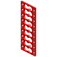 SIMATIC ET 200SP, 10 color identification labels, Color Code CC12, f&uuml;r PotDis-TB type P1, BR, red, for 18 Push-in terminals