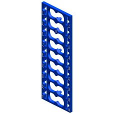 SIMATIC ET 200SP, 10 color identification labels, Color Code CC13, f&uuml;r PotDis-TB type P2, BR, blue, for 18 Push-in terminals