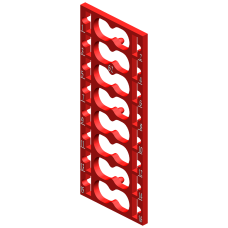 SIMATIC ET 200SP, 10 color identification labels, Color Code CC62, f&uuml;r PotDis-BU type P1, red, for 16 Push-in terminals