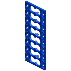 SIMATIC ET 200SP, 10 color identification labels, Color Code CC63, f&uuml;r PotDis-BU type P2, blue, for 16 Push-in terminals