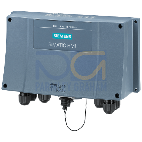 Connection Box Advanced for Mobile Panels 2nd Generation Panles, Mounted on Wall, PROFINET & PROFISAFE, Loop in of Safety Circuit