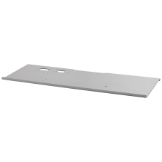 Plate for mounting on the Keyboard tray for commercial keyboard and Mouse, RAL9006 (silver)