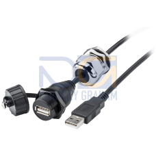 USB cable type C, female USB A, IP67, male USB A, IP20, with M20 screw sealing, further information, Quantity and content: See technical data