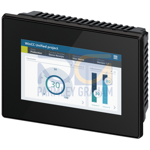 SIMATIC HMI MTP700, Unified Comfort Panel, neutral, touch operation, 7" widescreen TFT display