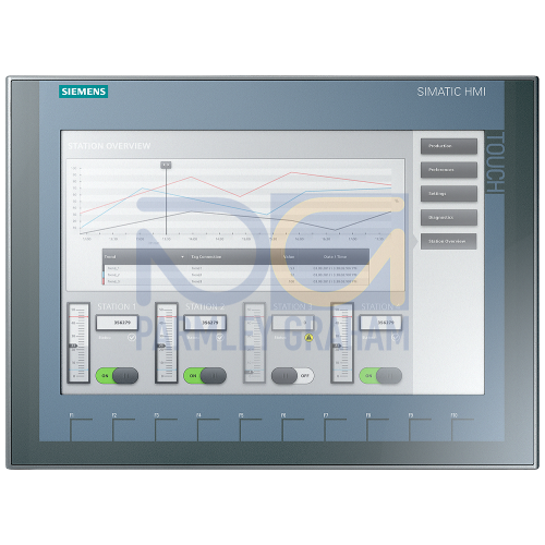 KTP1200 Basic - 12" Colour Touch + 10 Function keys - Profibus