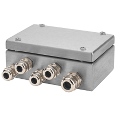 Junction box SIWAREX JB; stainless steel housing to connect in parallel up to 4 load cells in 4-wire