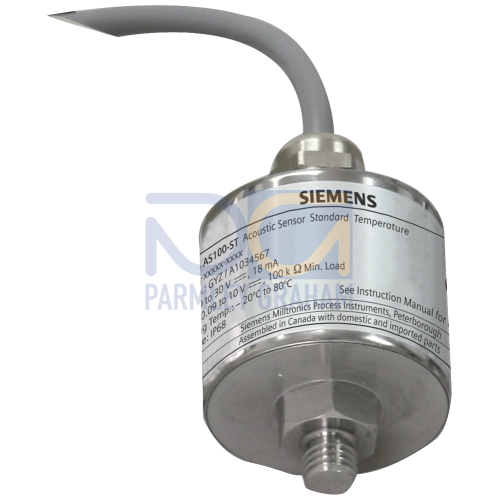 Sitrans AS100: acoustic sensor for flow detection. It can warn of changes to material flow to prevent costly damage or downtime.