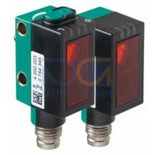 Thru-beam sensor - Effective detection range: 0 ... 20 m, Light source: laser diode, Light type: modulated visible red light, Signal output: 2 push-pull (4 in 1) outputs, short-circuit protected, r..